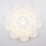 Pretty White Floral Led Wall Lamp For Kids Bedrooms / 10