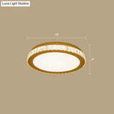 Prismatic K9 Crystal Ceiling Light: Elegant White Flush Mount Led For Bedroom