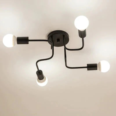 Vintage Ceiling Lights Iron Personality For Living & Bed Room