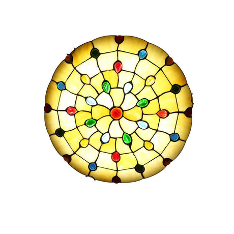 Nordic Europe Colorful Glass Ceiling Lamp Led With 2 Lights Modern Vintage Art Deco For Living Room