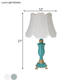Prudence - White/Blue Table Lamp