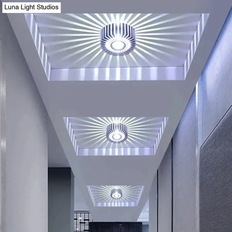 Rebecca - Modern Ceiling Light Colorful Indoor Led Lamp 3W Wall Sconce For Gallery Balcony Lamp