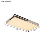 Rectangular Led Ceiling Light - Minimalist Design 19-25.5’ Width Warm/White