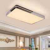 Rectangular Led Ceiling Light - Minimalist Design 19-25.5 Width Warm/White