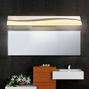 Rectangular Led Vanity Mirror Lamp 16/19.5/23 Wide Water And Fog Resistant In Warm/White White / 16