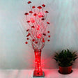 Red Aluminum Led Trapezoid Floor Lamp: Stylish Floral Décor For Living Room Lighting