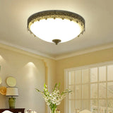 Retro Acrylic Flush Mount Ceiling Light - Brown - Black Shaded Single Bedroom Lighting / Small D