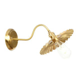 Retro Brass Gooseneck Wall Reading Lamp With 1-Light Metallic Finish And Assorted Shades / D