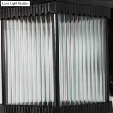 Retro Outdoor Led Wall Lighting: Ribbed Glass Square Solar Light In Black
