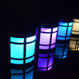 Retro Semi-Cylinder Flush Wall Sconce With Rhombus/Rectangle/Trellis Cage - Black / Solar Rectangle