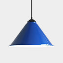 Retro Style Metal Cone Shade Ceiling Light - Black/Gray/White 1 Bedroom Hanging Lamp