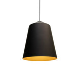 Retro Tapered Shade Pendant Lighting - 6/10.5/12.5 Width Metallic Hanging Ceiling Light: Black/White