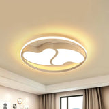 Romantic Heart-Shaped Flush Ceiling Light With Acrylic Finish - Ideal For Living Room &
