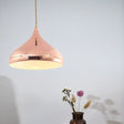 Rose Gold Onion-Shaped Modern Pendant Lamp For Bedroom / 12.5’