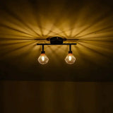Rotatable Black Ceiling Lamp Lighting With Creative Cage Angle Adjustable G9 Lights Bulb For Store