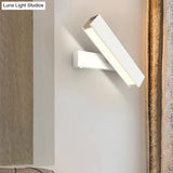 Rotatable Led Sconce Lamp: Modern Aluminum Wall Mounted Lighting In Warm/White Light -