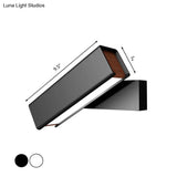 Rotatable Led Sconce Lamp: Modern Aluminum Wall Mounted Lighting In Warm/White Light -