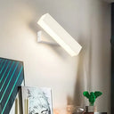 Rotatable Linear Led Wall Sconce Light - Simple Black/White Design Warm/White White / Warm