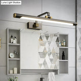 Rotating Tube Wall Vanity Light - Traditional Metal Led Bathroom Lighting Fixture
