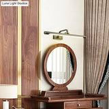 Rotating Tube Wall Vanity Light - Traditional Metal Led Bathroom Lighting Fixture