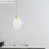 Modern White Glass Pendant Lamp With Led In 8/10/12 Diameter And Warm Light / 8