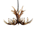 Rustic Antler Chandelier - Resin Pendant Lamp 6/8 Lights Farmhouse Style In Brown 6 /
