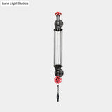 Rustic Black/Copper Tubular Sconce Wall Light With 2-Valve Deco And Chain