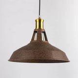 Rustic Copper/Beige/Rust/Gray Barn Pendant Light – Farmhouse-Wrought Iron 1-Light Fixture For