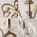 Rustic Crystal Candle Chandelier: Aged Silver Living Room Light With Swirled Arm