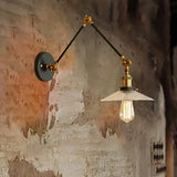 Rustic Prismatic Glass Saucer Sconce Light Fixture - 1 Black/Silver/Brass Wall Lamp For Living Room