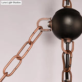 Rustic Star Chandelier With Colorful Glass Indoor Pendant Light (2/3 Lights) For Kitchen