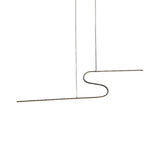 S-Shape Island Pendant Metal Ceiling Lamp In Warm/White Light - Modern Design