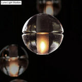 Seedy Glass Meteor Shower Pendant Chandelier: Modern Clear Suspension Light Fixture