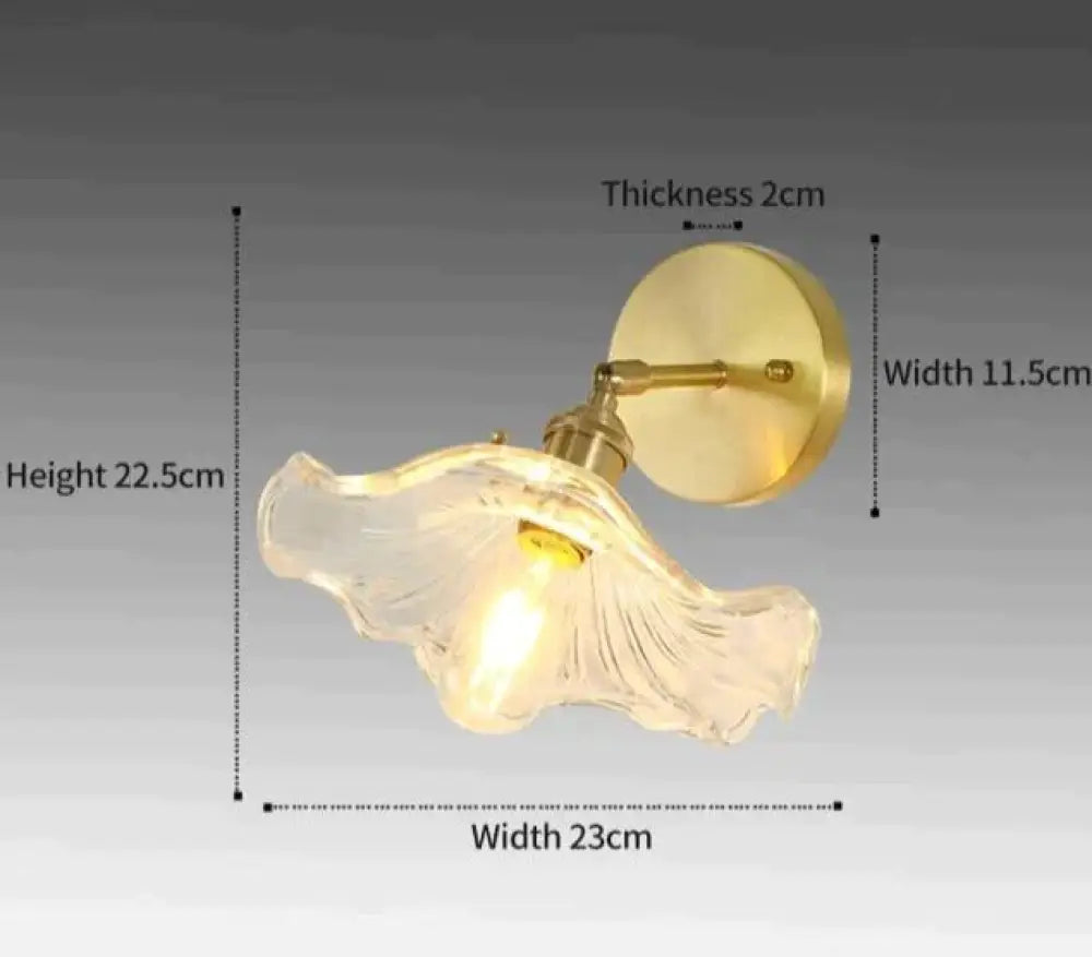 Sherri - Retro Copper Flower | Wall Lamp E 23CM Wall Lamp