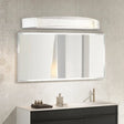 Silver Bow-Shaped Led Wall Mount Vanity Light With Bubble Crystal Accent Natural 12.5/16.5/20 Wide /