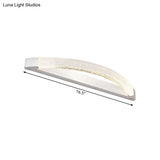Silver Bow-Shaped Led Wall Mount Vanity Light With Bubble Crystal Accent Natural 12.5/16.5/20 Wide