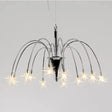 Silver Finish Firework Pendant Chandelier - Metal Romantic Pretty Ideal For Dining Room 12 /