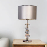 Simona - Contemporary Table Lamp Champagne Silver