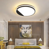 Simple Acrylic Flush Mount Led Ceiling Lamp 16/19.5 Diameter Warm/White Light - Dining Room Lighting