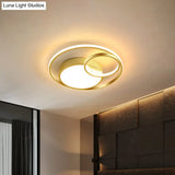 Simple Acrylic Led Ceiling Light Fixture - Circular Flush Mount Lamp For Dorm Room’
