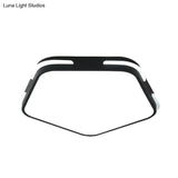 Simple Acrylic Pentagon Ceiling Light For Living Room Flush Mount