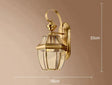 Simple Country Style of Outdoor Copper Wall Lamp M Copper Wall Lamps