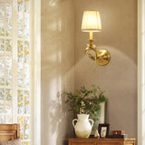 Simple European Style Flower Copper Wall Lamp Lamps