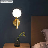 Simple Nordic Modern Bedroom Bedside Copper Wall Lamp Copper Wall Lamps