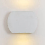 Simple Style Aluminum Oval Wall Mounted Led Light For Corridor - 1.5/2 Wide White Fixture / 2 Warm