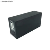 Simple Style Metallic Wall Sconce Light - 2 Lights Black Finish Warm/White Lighting For Hotel