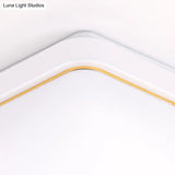 Simplicity Acrylic Ceiling Flush Mount Light For Living Room - Square Design