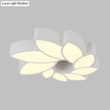 Simplicity Acrylic Floral Ceiling Light - 22.5’/31.5’ Wide Flush Mount Fixture For Living Room