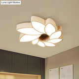 Simplicity Acrylic Floral Ceiling Light - 22.5’/31.5’ Wide Flush Mount Fixture For Living Room