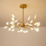 Simplicity Branch Firefly Led Pendant Light Fixture For Living Room 30 / Gold B